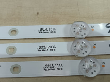 inves led 43 4K SMART, KIT TIRAS LED (ref,93)