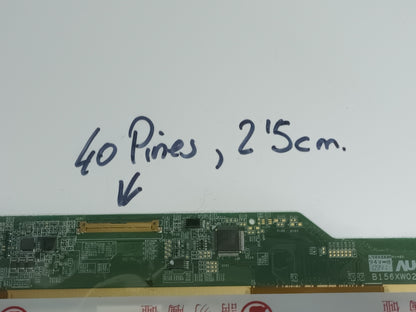 Pantalla B156XW02 V.2, Brillo, 40 PIN
