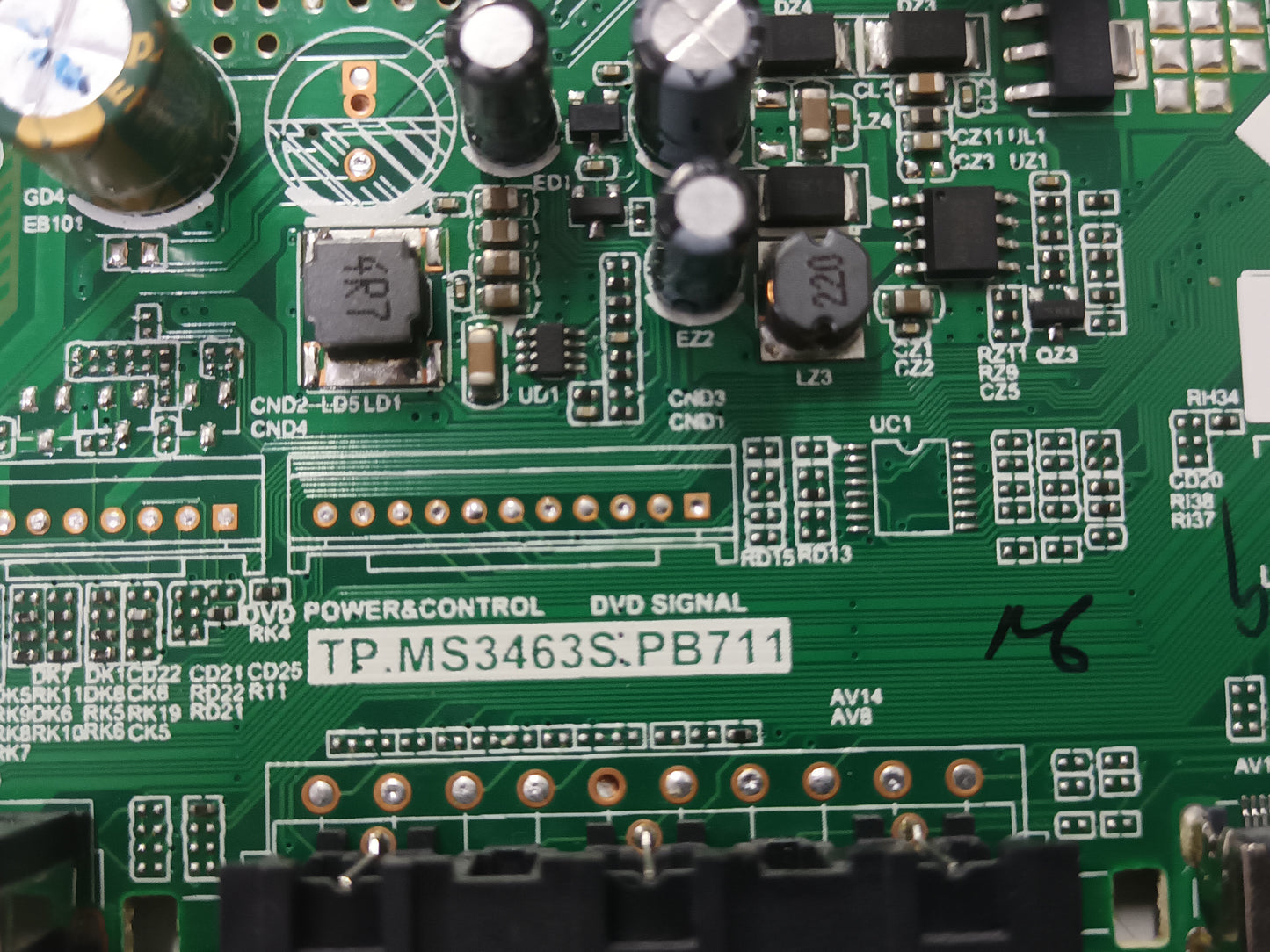 TP.MS3463S.PB711 PLACA MAIN, de TV SHARP LC-32CHF5112E,