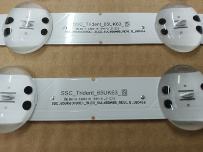 LG65UN751C0ZB, KIT 4 TIRAS LED (ref,115)