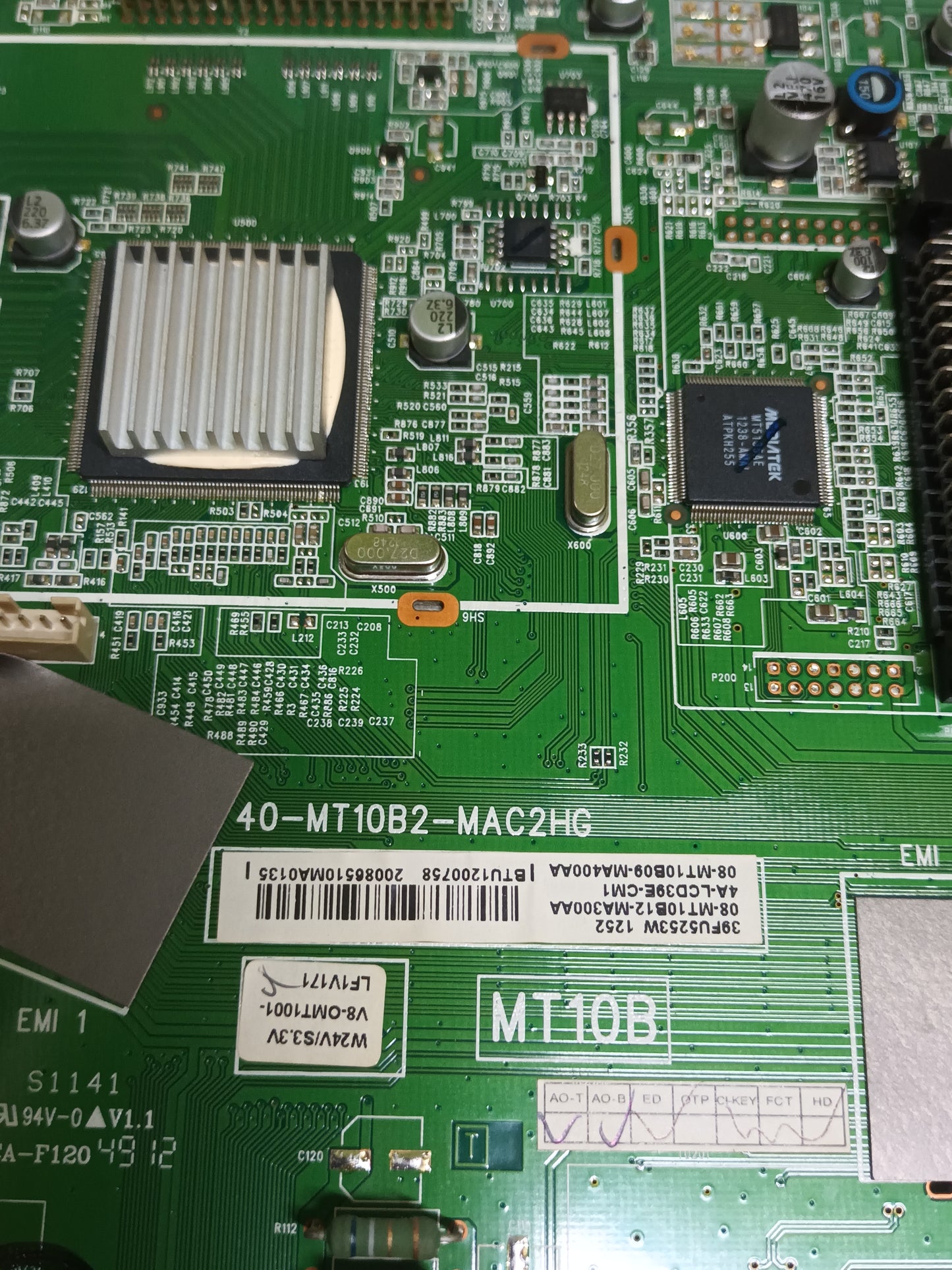 40-MT10B2-MAC2HG, placa main, de tv THOMSON 39FU5253W