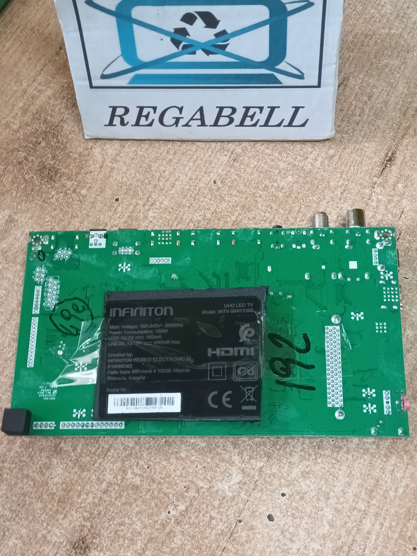 PLACA MAIN, &nbsp;MS68860-ZC01-01, de TV INFINITON INTV-58AF2300,