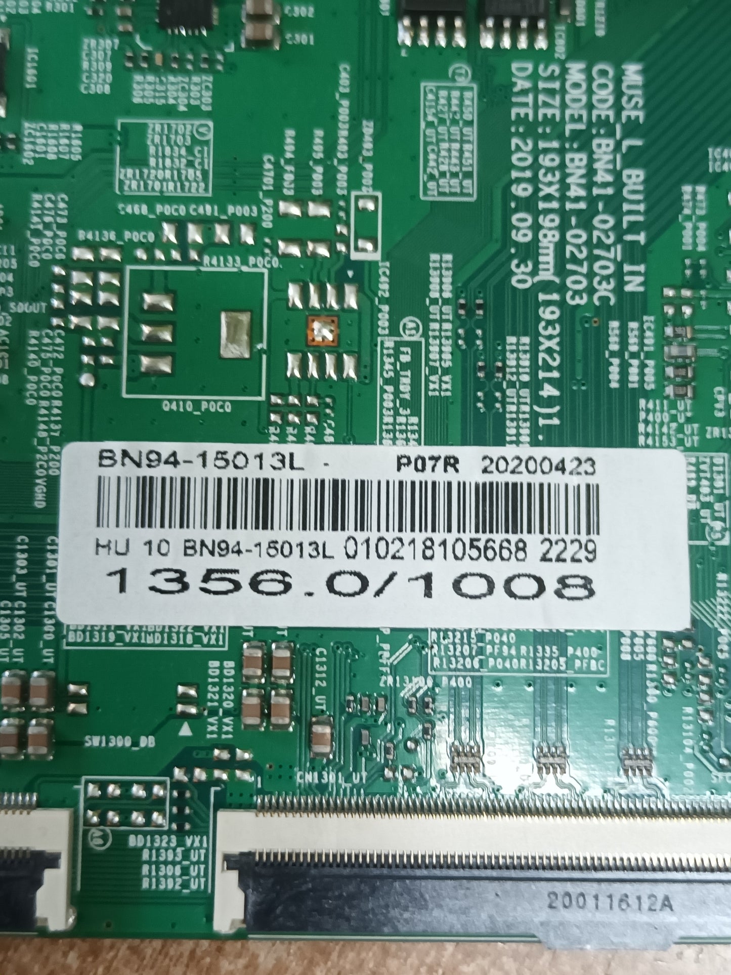 PLACA MAIN, BN41-02703C, BN94-15013L, de tv SAMSUNG UE55RU7072U,