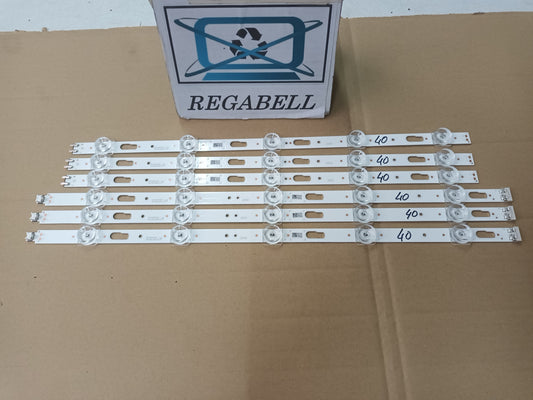 SAMSUNG UE43TU7095U, KIT TIRAS LED (ref,40)