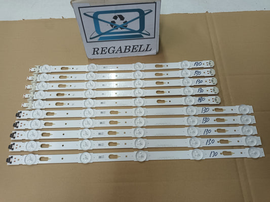 SAMSUNG UE40MU6102K, KIT TIRAS LED (ref,130)