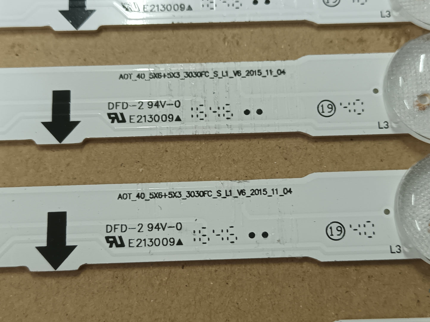 KIT 10 tiras de retroiluminación de SAMSUNG UE40J6240AK