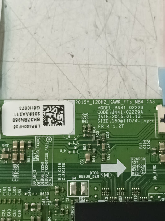 PLACA T-COM, BN41-02229A, de TV SAMSUNG UE48J6370SU,