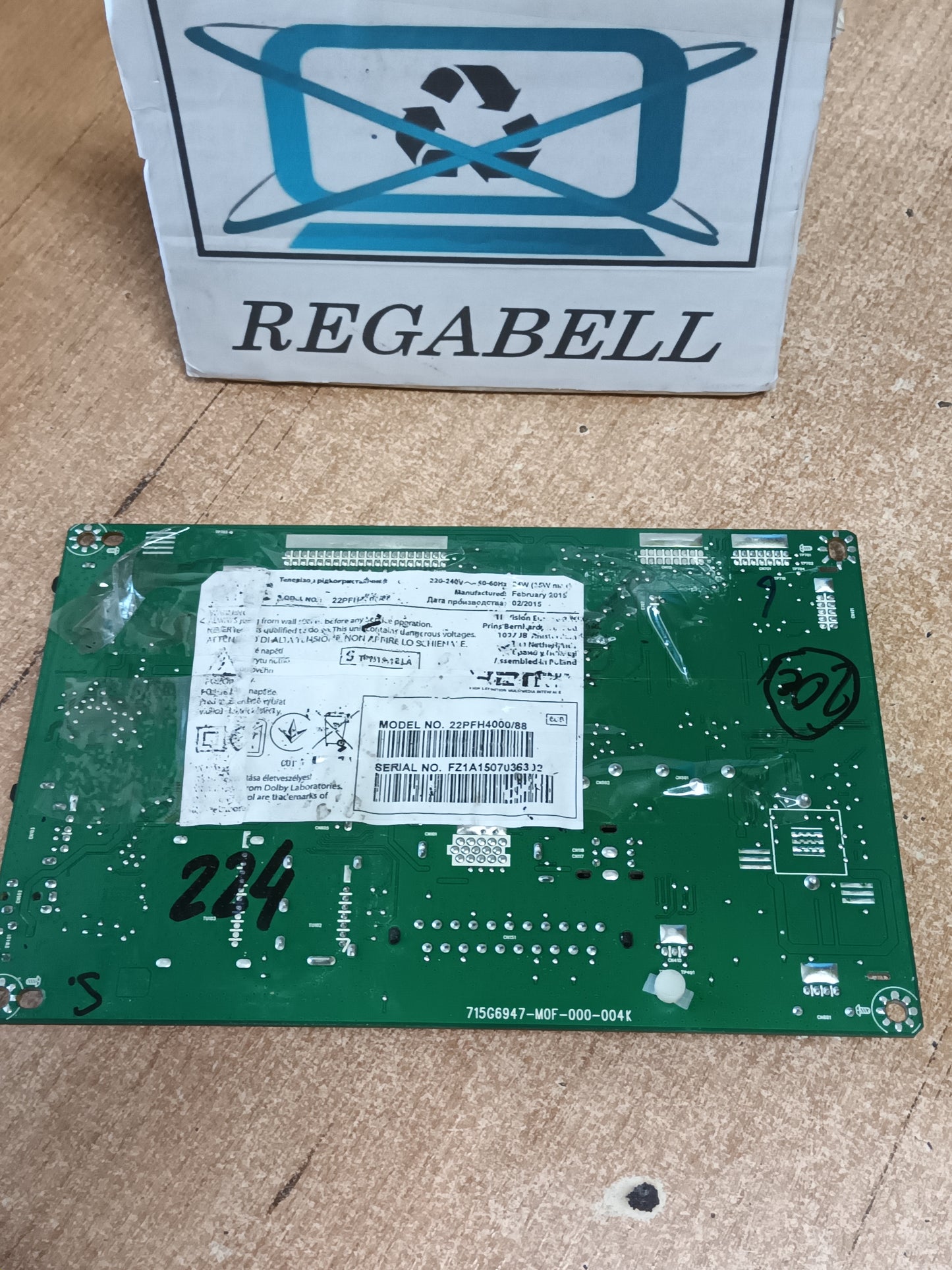 PLACA MAIN, 715G6947-M0F-000-004K, de tv PHILIPS 22PFH4000/88,