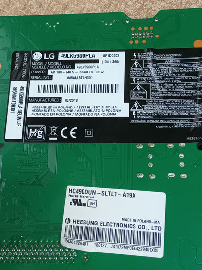 67703503(1,1), de LG49LK5900PLA