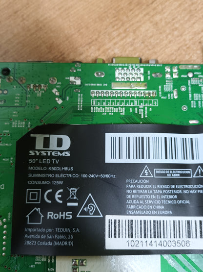 AY118D-3SF06, de tv TD SYSTEMS K50DLH8US,