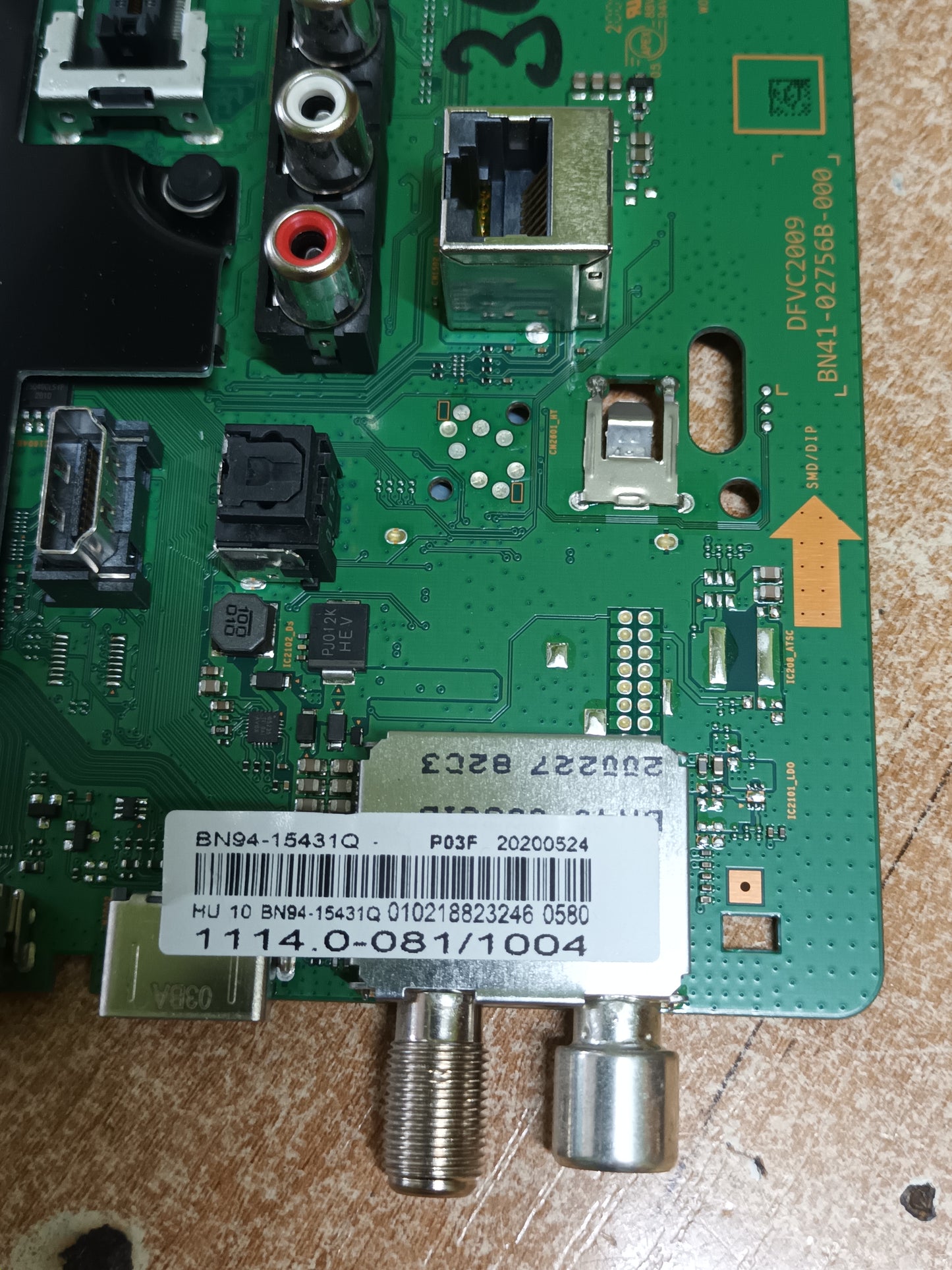 PLACA MAIN, BN41-02756B, BN94-15431Q, de TV SAMSUNG UE65TU8505U