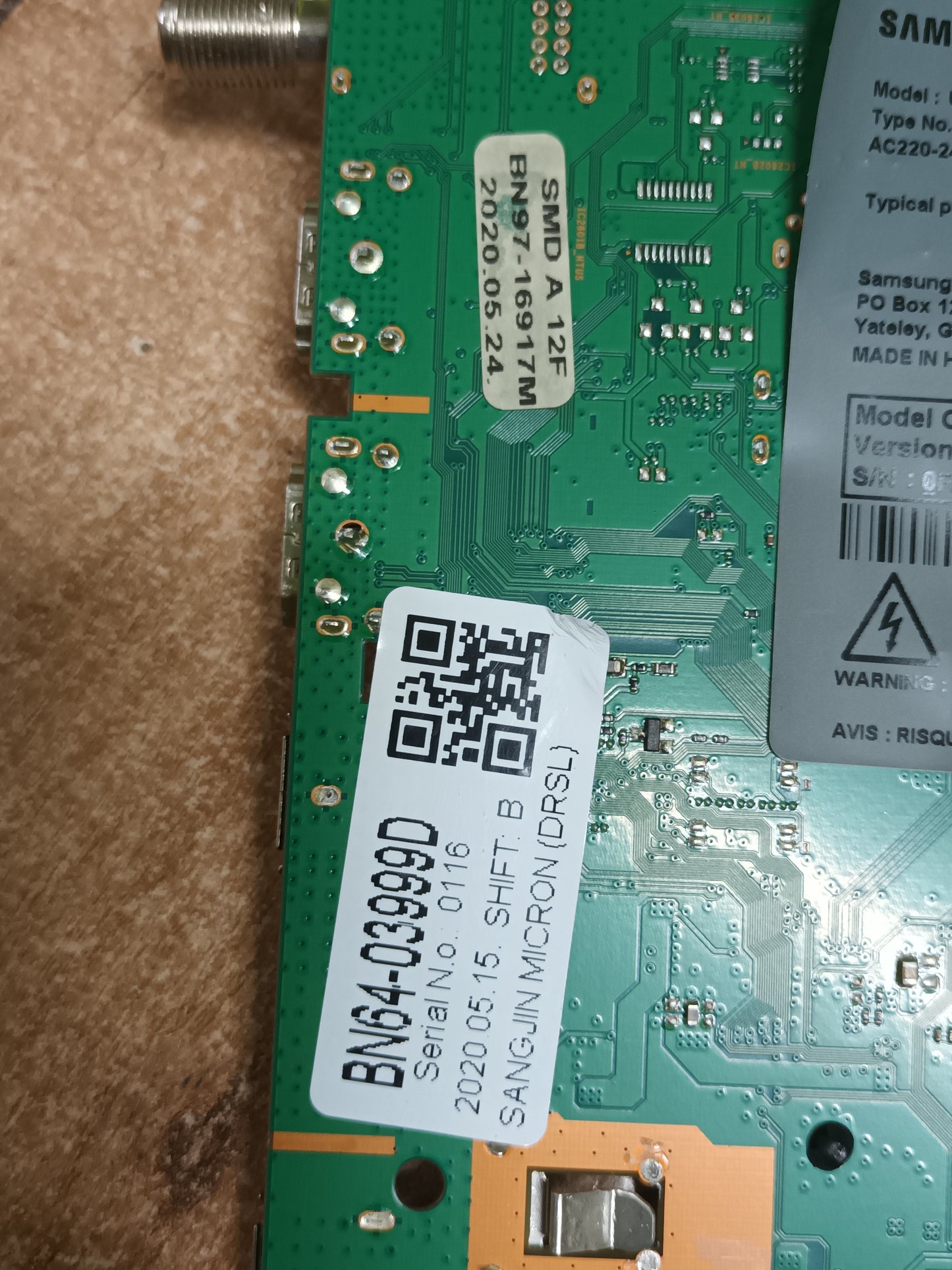 PLACA MAIN, BN41-02756B, BN94-15431Q, de TV SAMSUNG UE65TU8505U