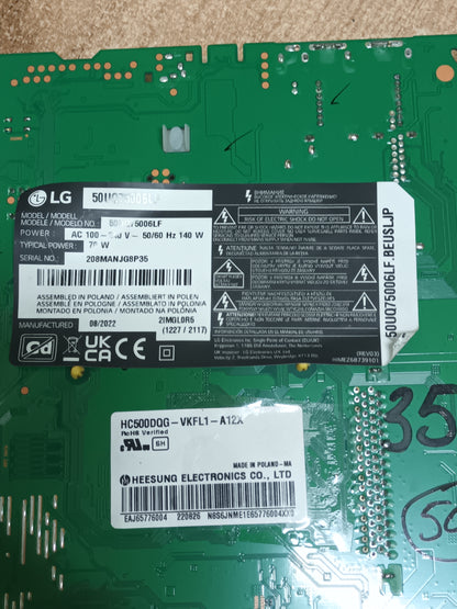 Placa main, EAX69830902(1.1), EBT67294103, de tv LG50UQ75006LF