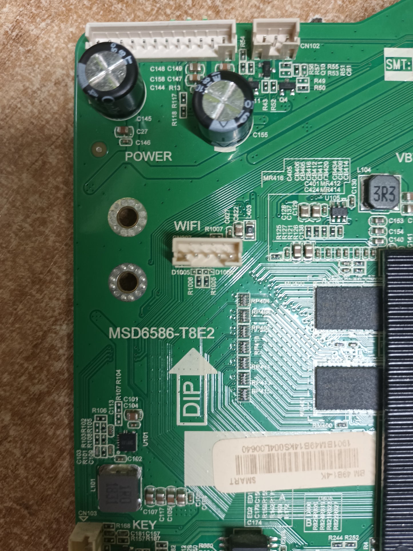 Placa main, MSD6586-T8E2, de tv STREAM SYSTEM BM49B1 4K