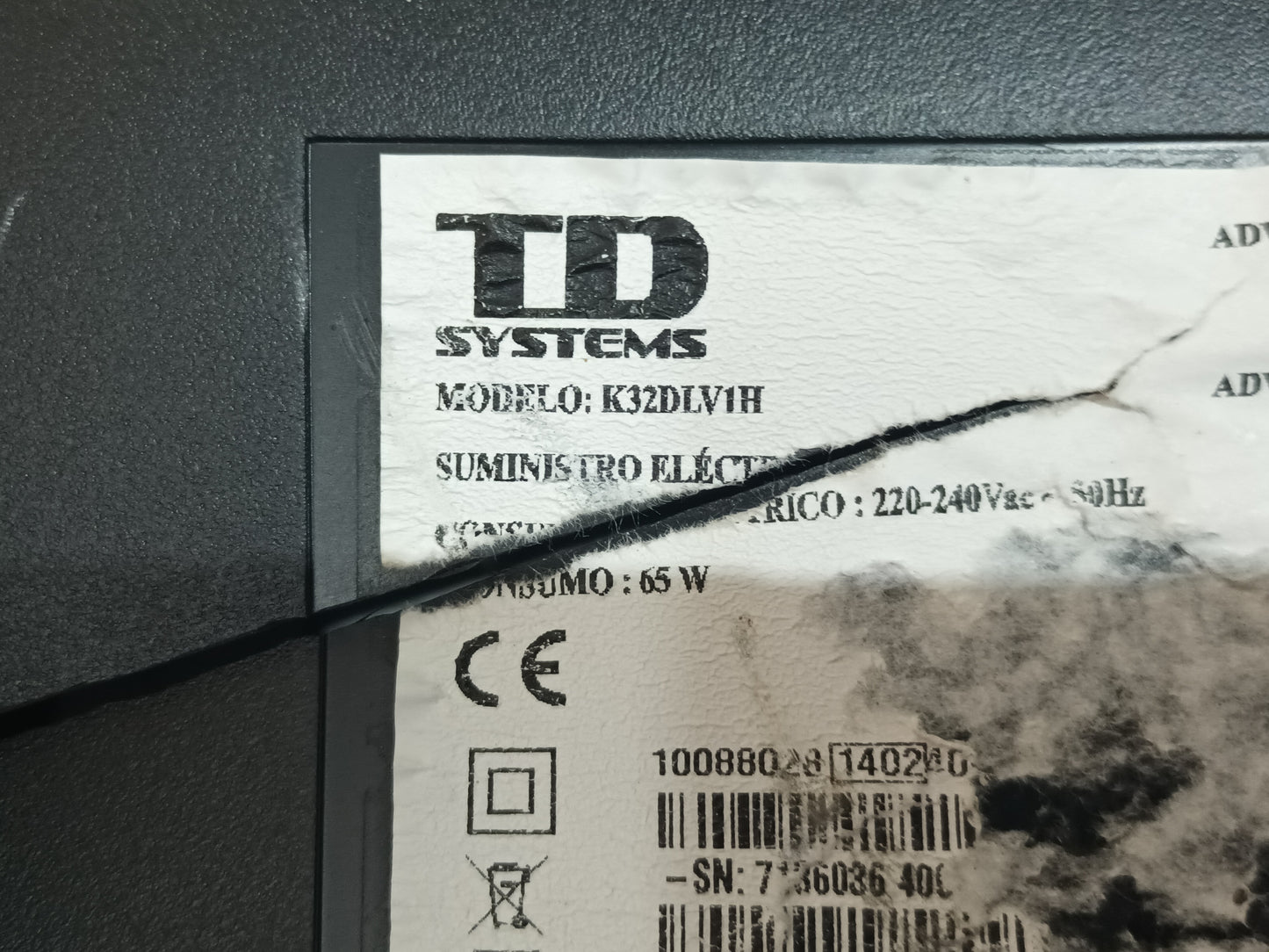 SOPORTE, TV TD SYSTEMS K32DLV1H (P-135)