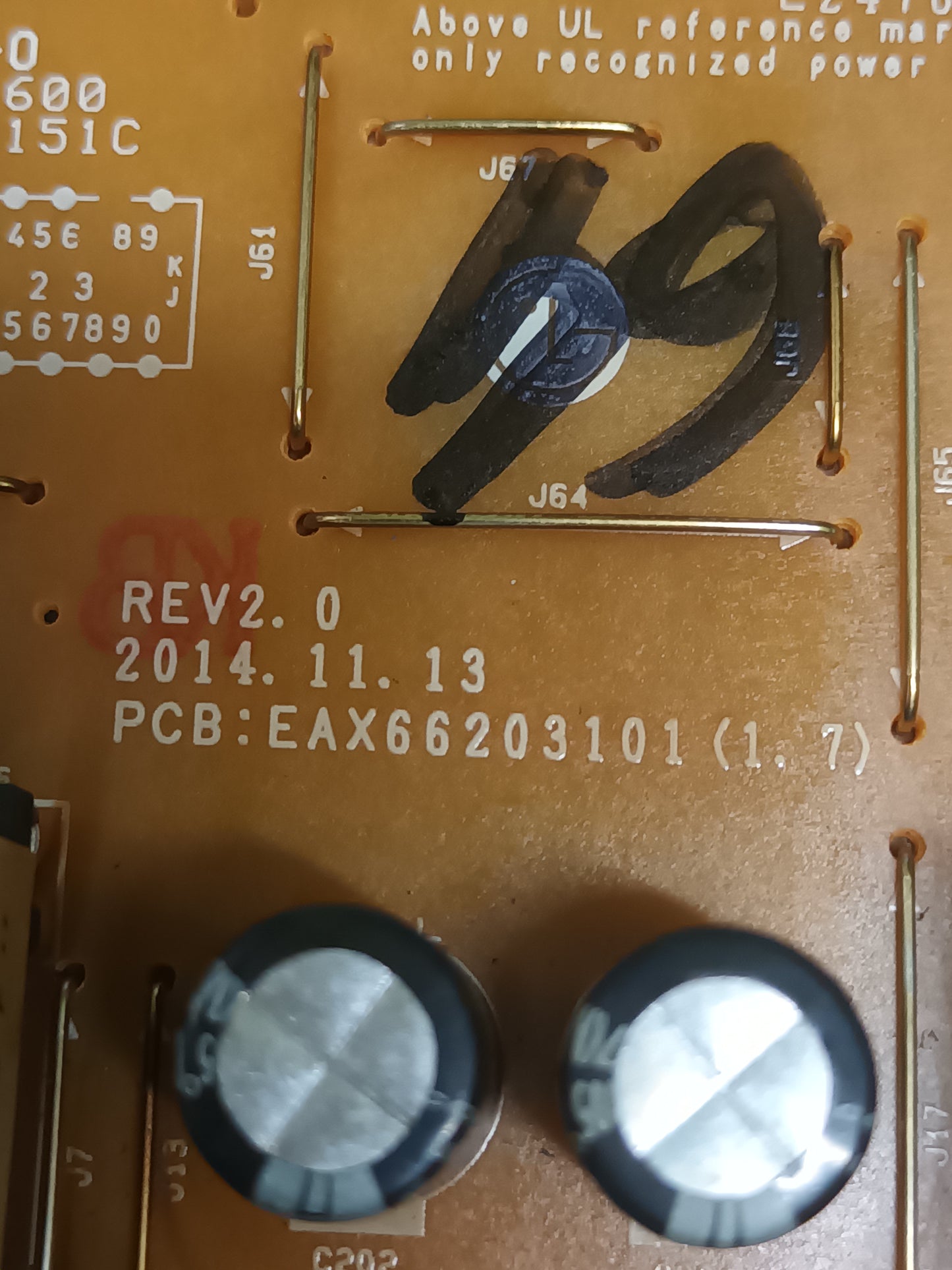 EAX66203101(1.7), de tv LG49LF632V,
