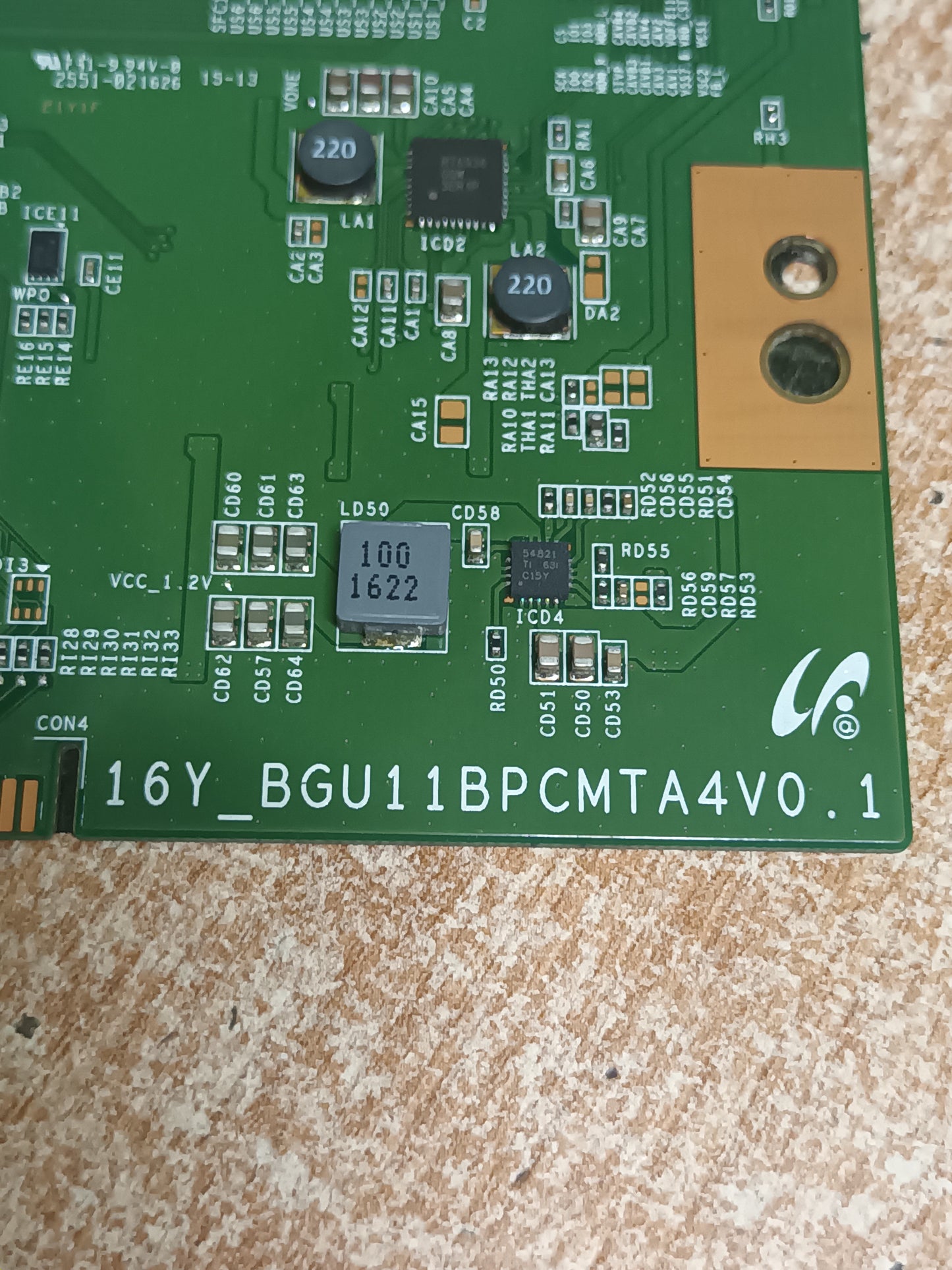 PLACA T-COM, 16Y_BGU11BPCMTA4V0.1, deTV TD SYSTEMS K55DLS6U