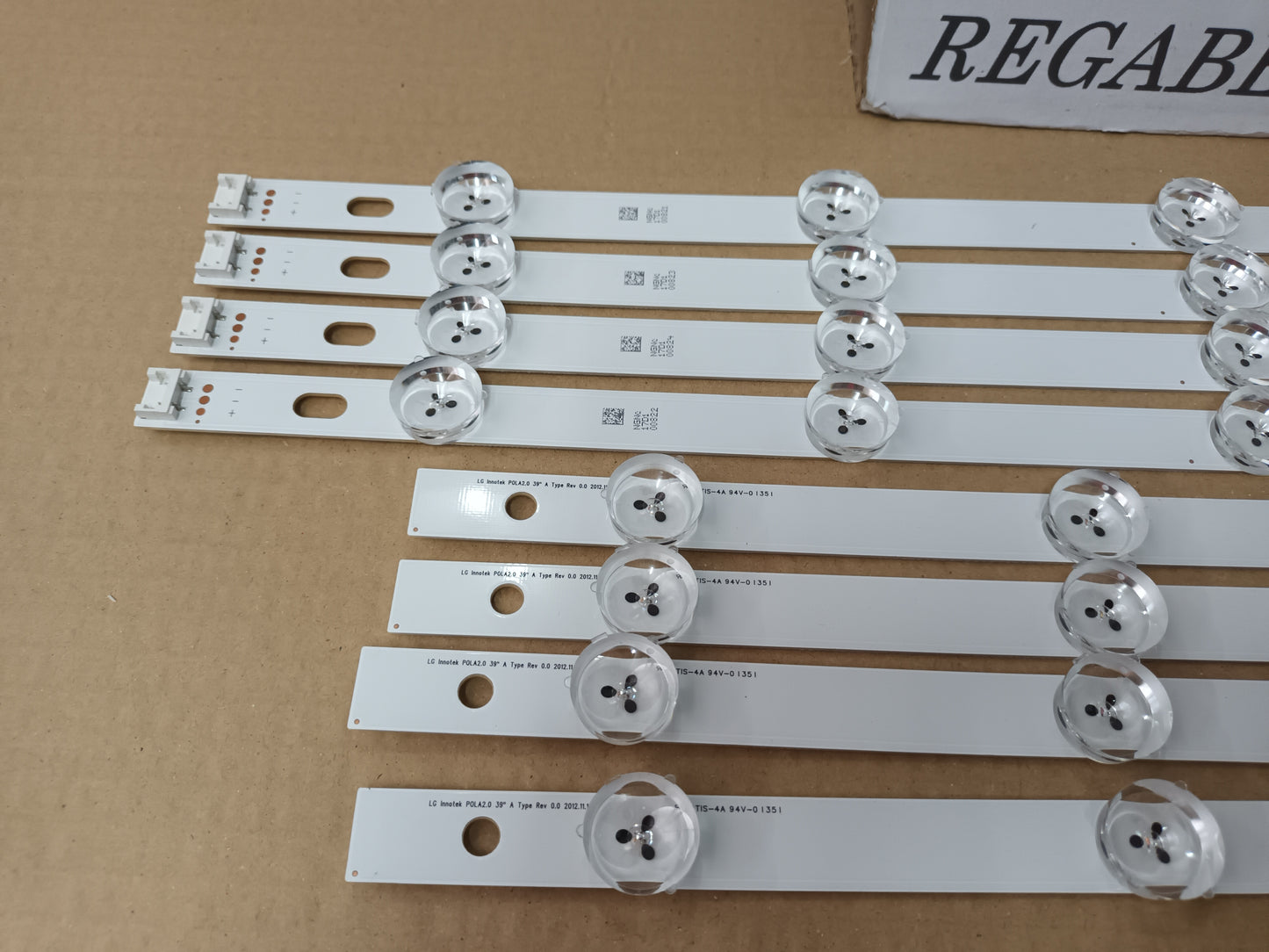 KIT 8 tiras de retroiluminación de LG39LN575S