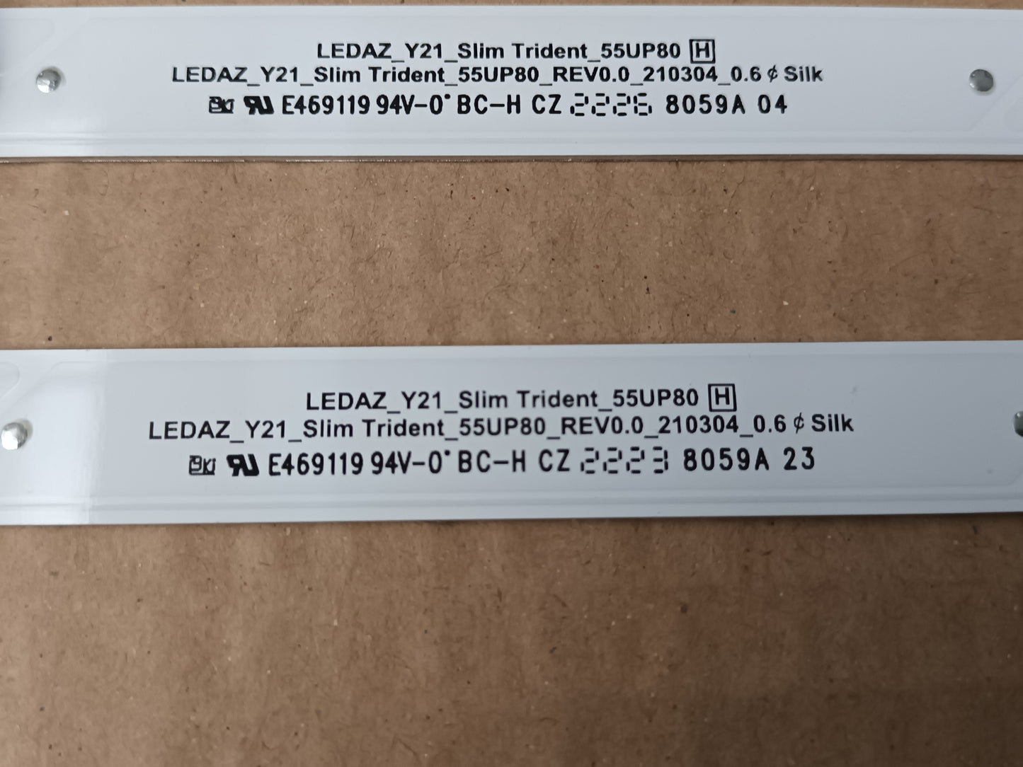 KIT 7 tiras de retroiluminación de LG55UQ80006LB,