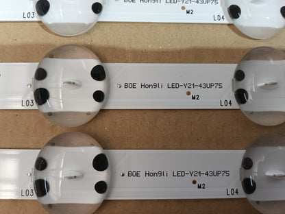 LG43UP75003LF, KIT TIRAS LED (ref,107)