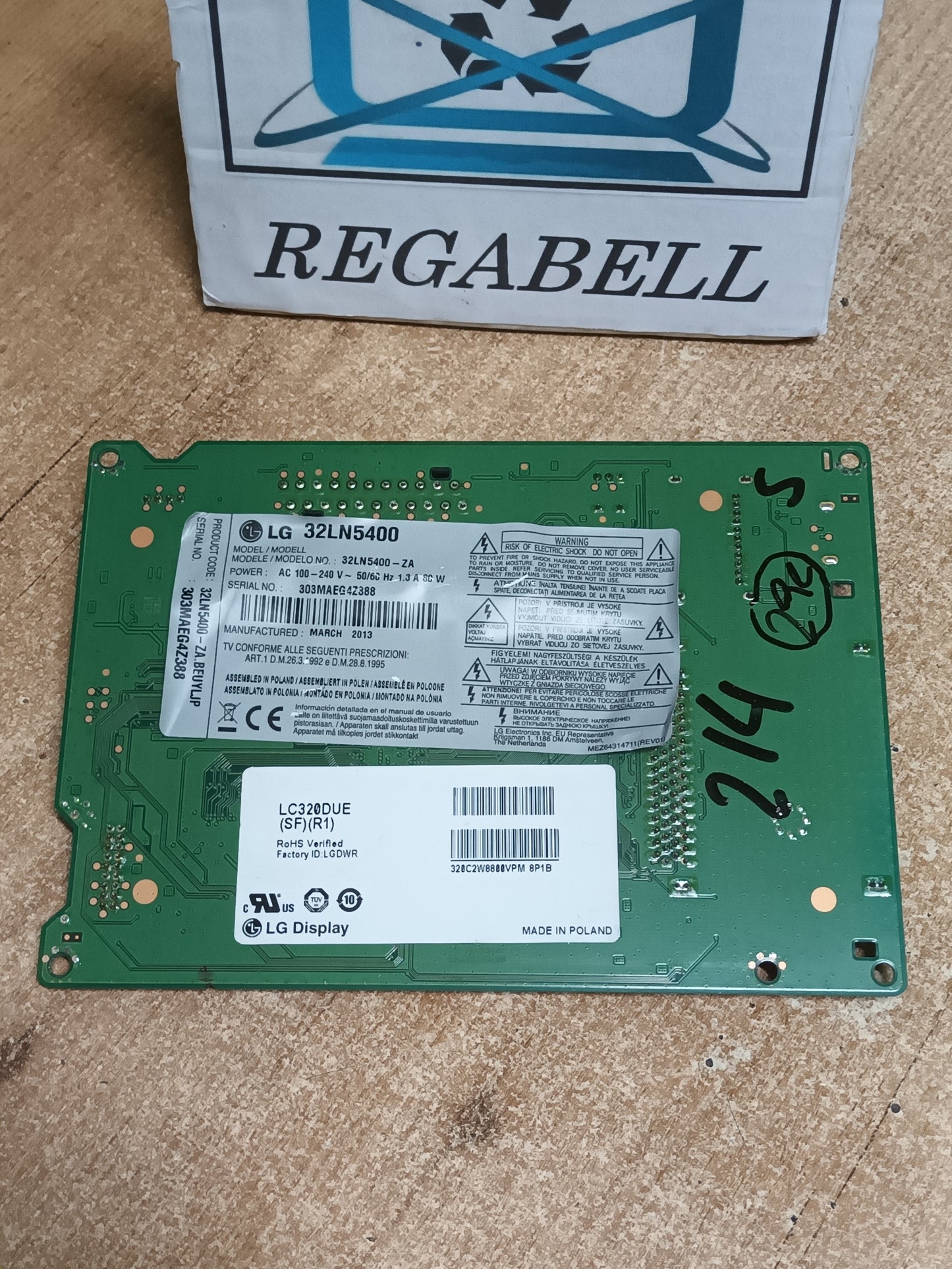 PLACA MAIN, EAX64891402(1.0), de TV LG32LN5400