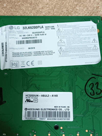 PLACA MAIN, EAX67703503(1.1), de TV LG32LK6200PLA,