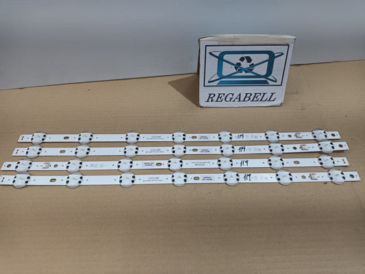 KIT 4 tiras de retroiluminación de LG50UQ75006LF