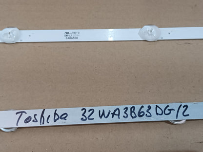 TOSHIBA 32WA3B63DG-2, KIT TIRAS LED (ref,173)