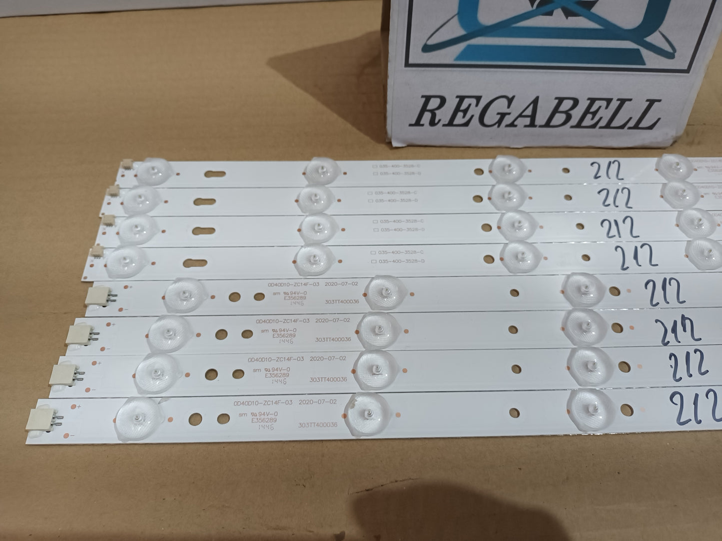 KIT 8 tiras de retroiluminación de TCL L40F3302B