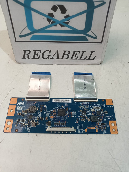 PLACA T-COM, T500HVN5.0, desmontada de TV Samsung UE39F5700AW,