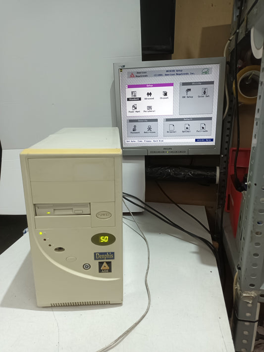 Pc retro, Pentium, caja at con display     (n-19)