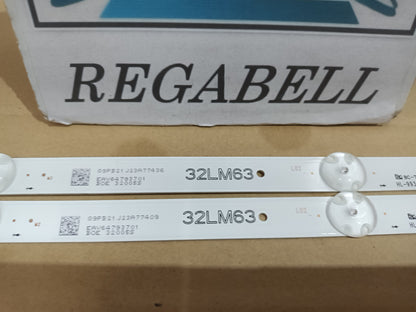 KIT 2 tiras de retroiluminación de LG32LM6300PLA