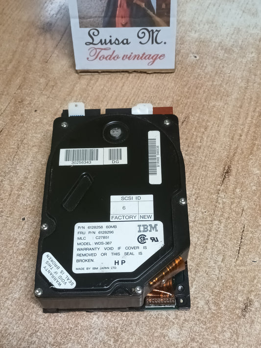 disco duro IBM WDS-387, 60MB