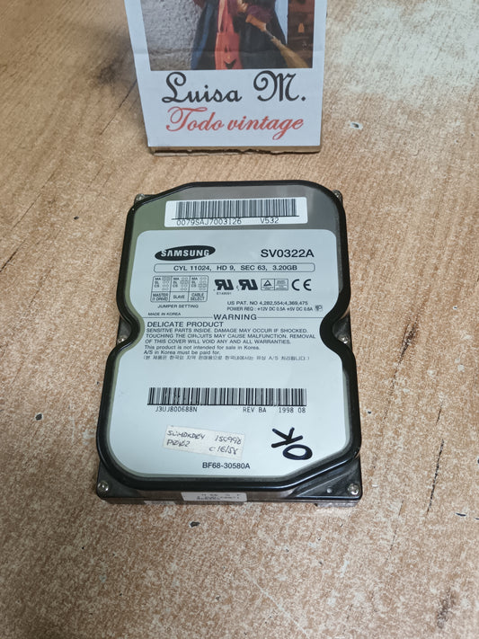 DISCO PC,  SAMSUNG SV0322A,  3,20GB