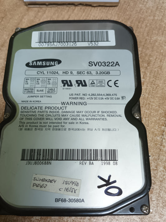 DISCO PC,  SAMSUNG SV0322A,  3,20GB