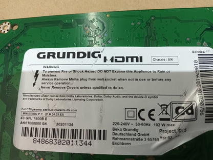 GRUNDIG 43GFU7800BE, COMPONENTES, (ref-31)