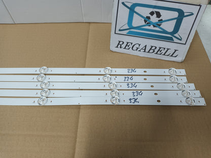 KIT 5 tiras de retroiluminación de CHIQ U58H7A