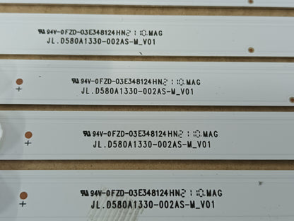 KIT 5 tiras de retroiluminación de CHIQ U58H7A