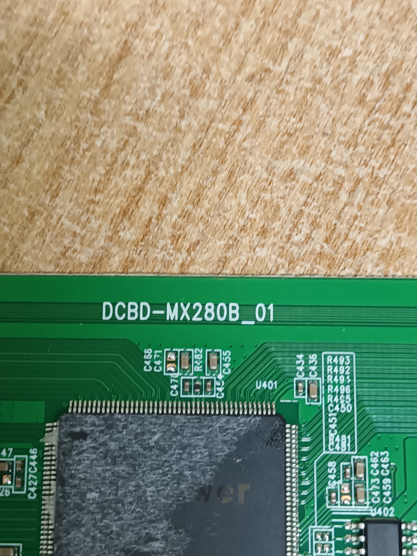 PLACA T-COM, DCBD-MX280B_01, de TV TD SYSTEMS K58DLX11US,