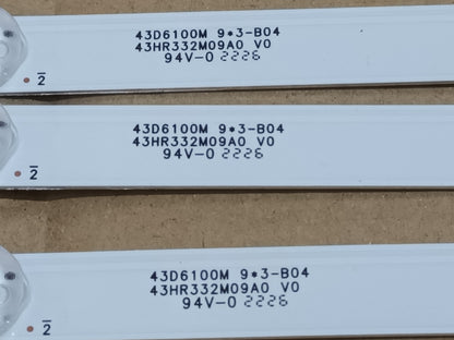 XIAOMI L43M7-EAEU, KIT TIRAS LED NUEVAS, (ref,340)