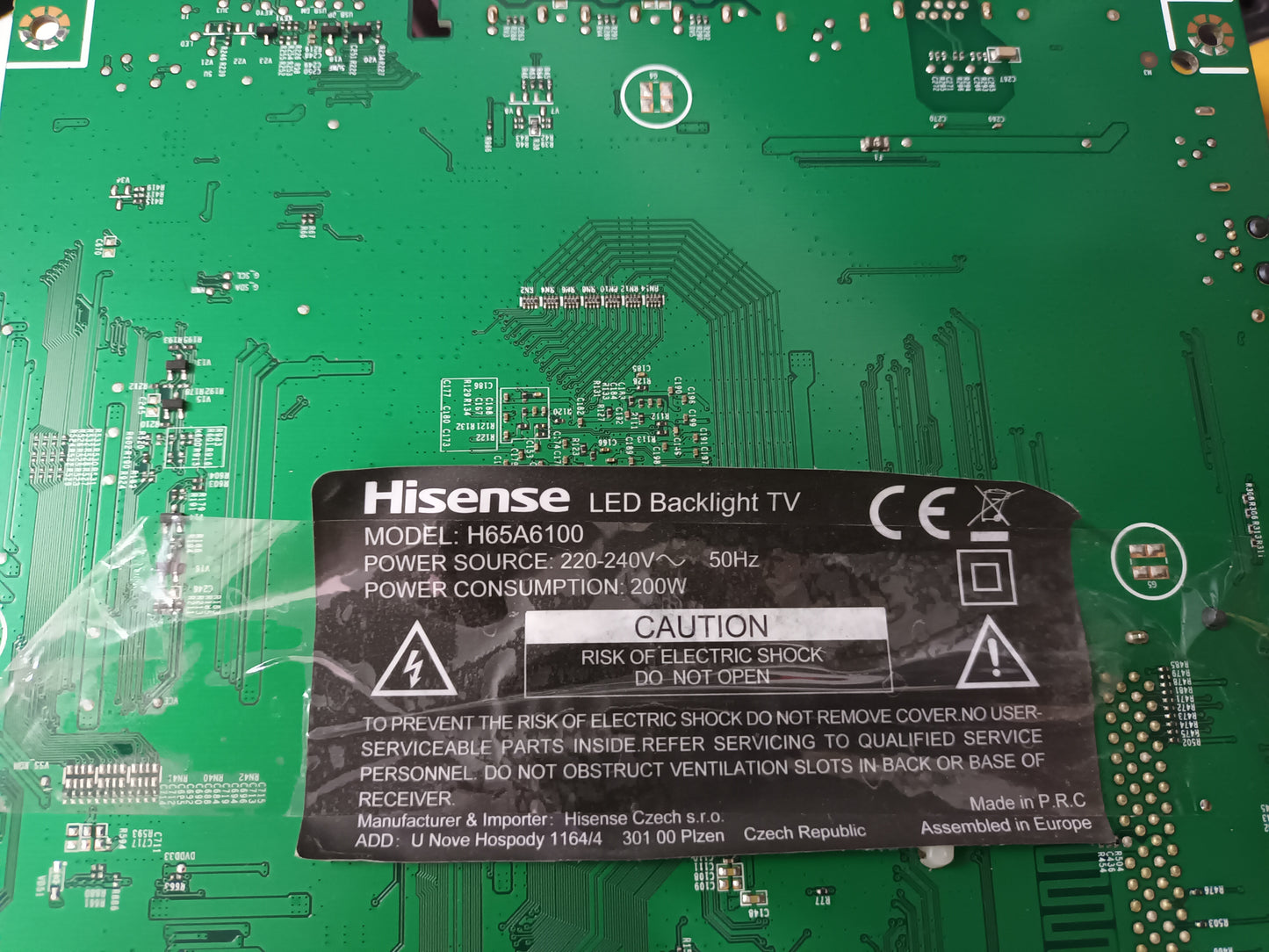 HISENSE H65A6100, COMPONENTES TV, (ref-58)