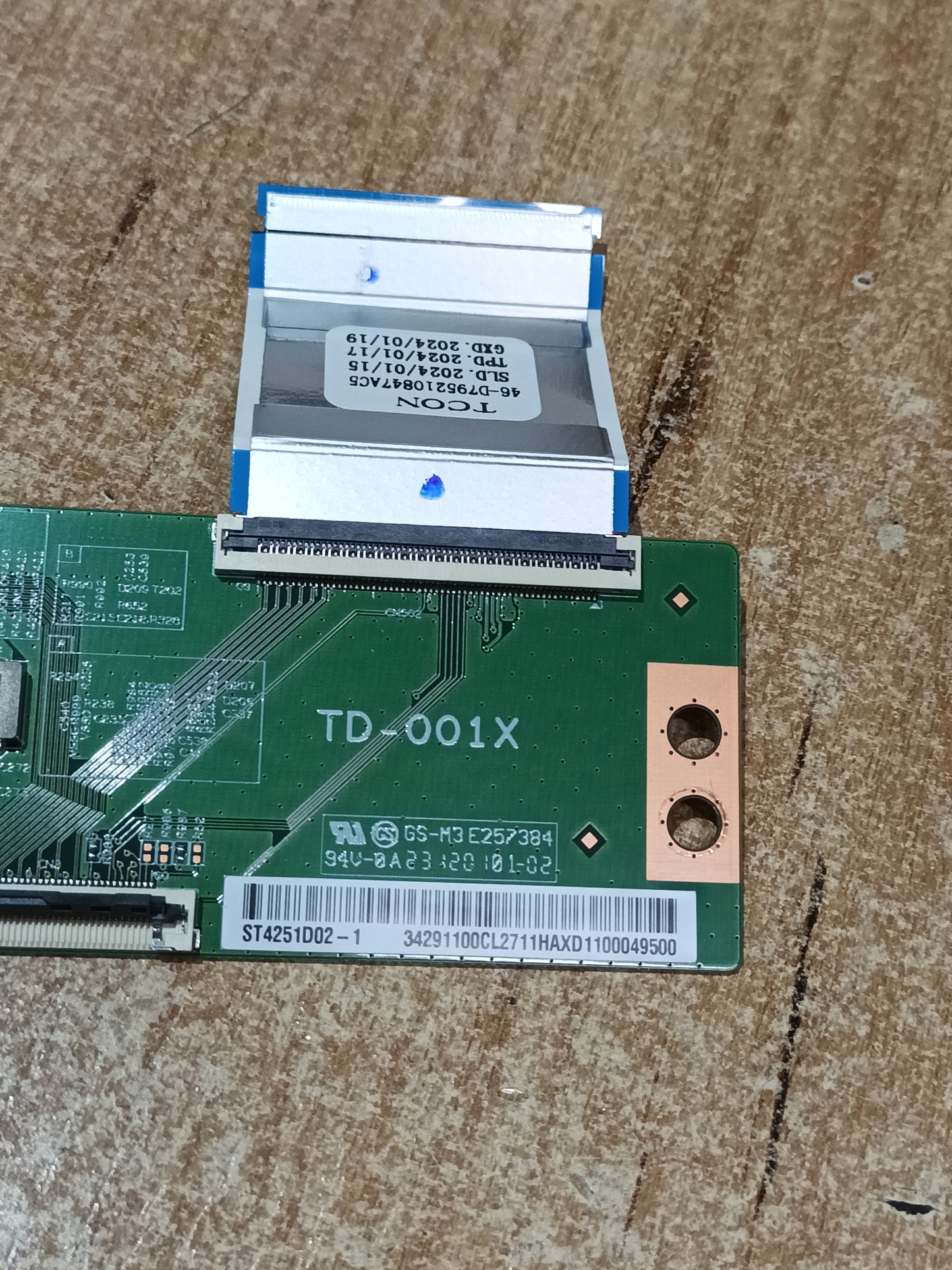 PLACA T-COM, TD-001X, de TV XIAOMI TV L43MA-AUEU, NUEVA