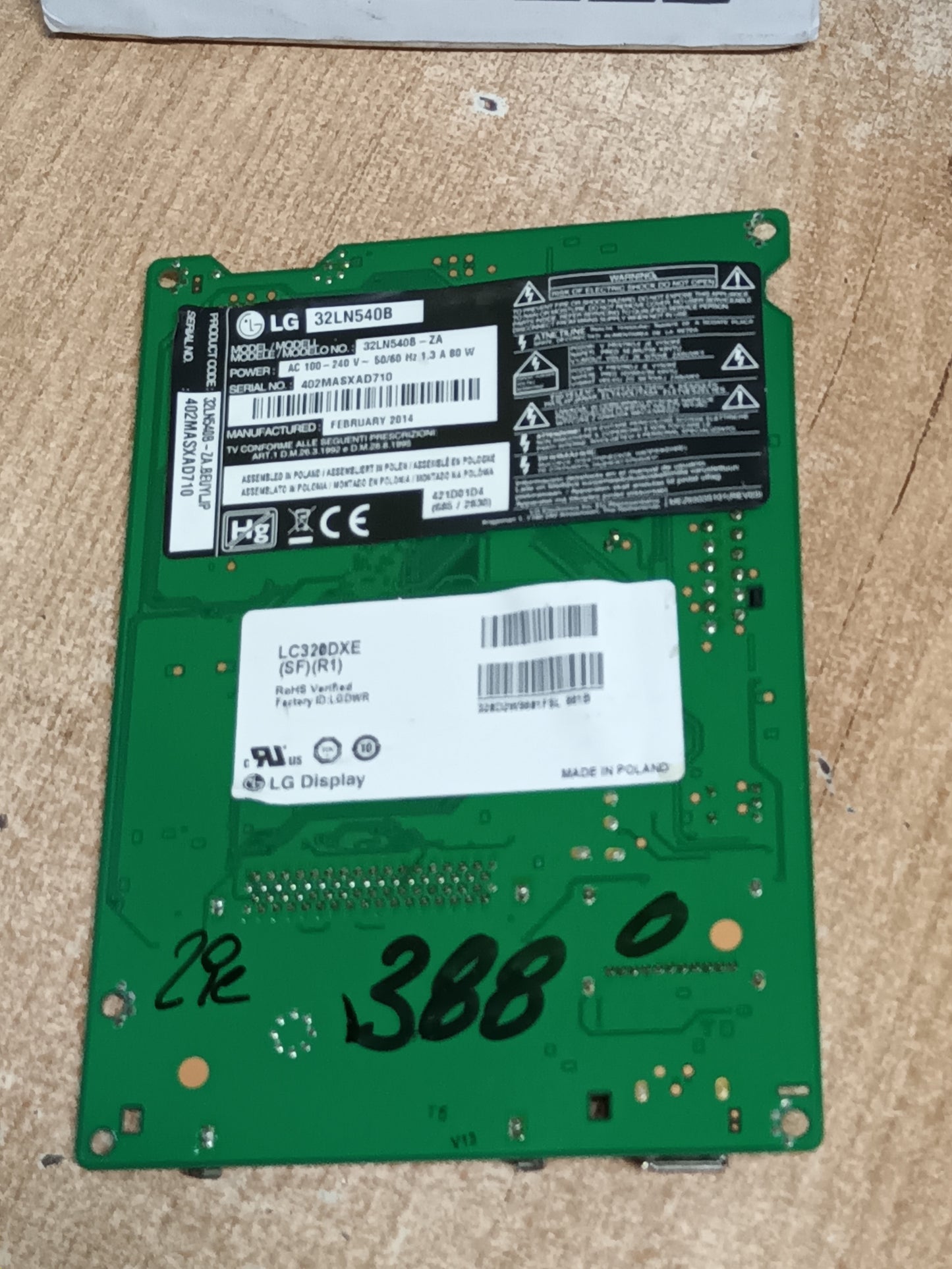 PLACA MAIN, EAX69083603(1.0), EBT66528203, de tv LG55UN73006LA, NUEVA SIN USAR,