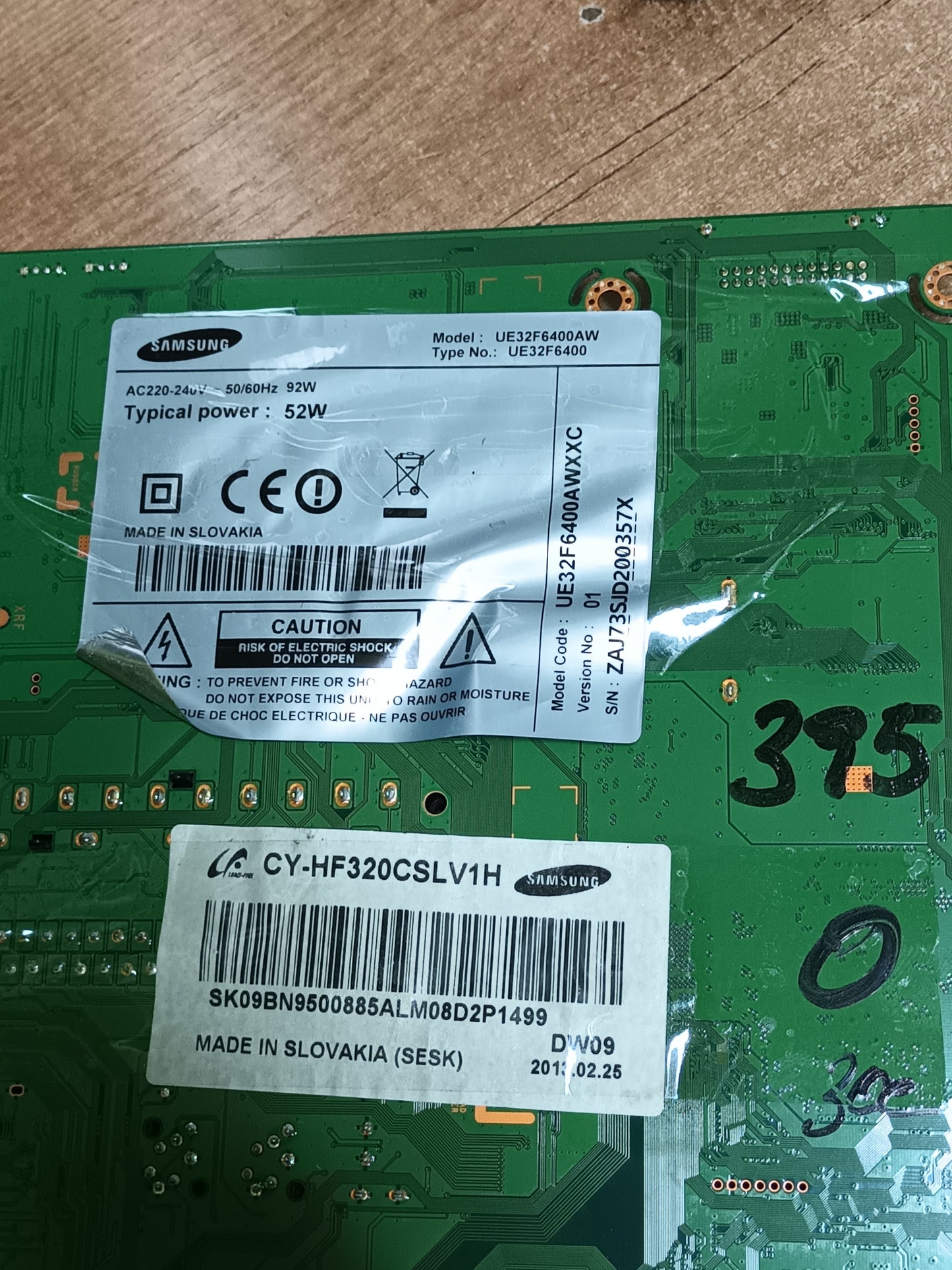 PLACA T-COM, BN41-01939A, de TV SAMSUNG UE32F6400AW