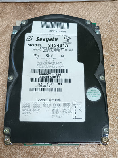 Disco Seagate 428MB 3800U / ST3491A