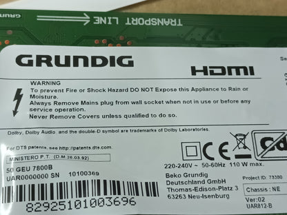 GRUNDIG 50GEU7800B,  KIT TIRAS LED (ref,346)
