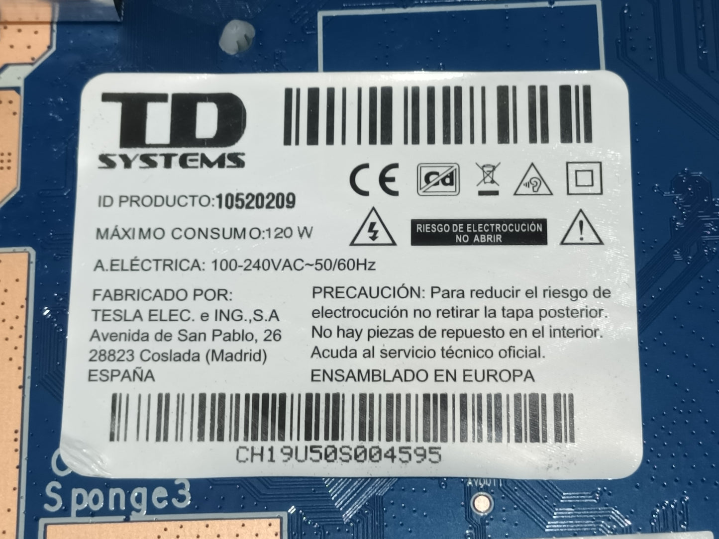 KIT 4 tiras de retroiluminación de TD SYSTEMS 10250209,
