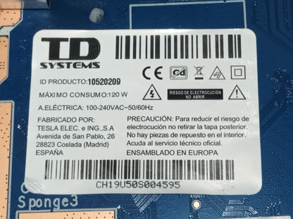 KIT 4 tiras de retroiluminación de TD SYSTEMS 10250209,