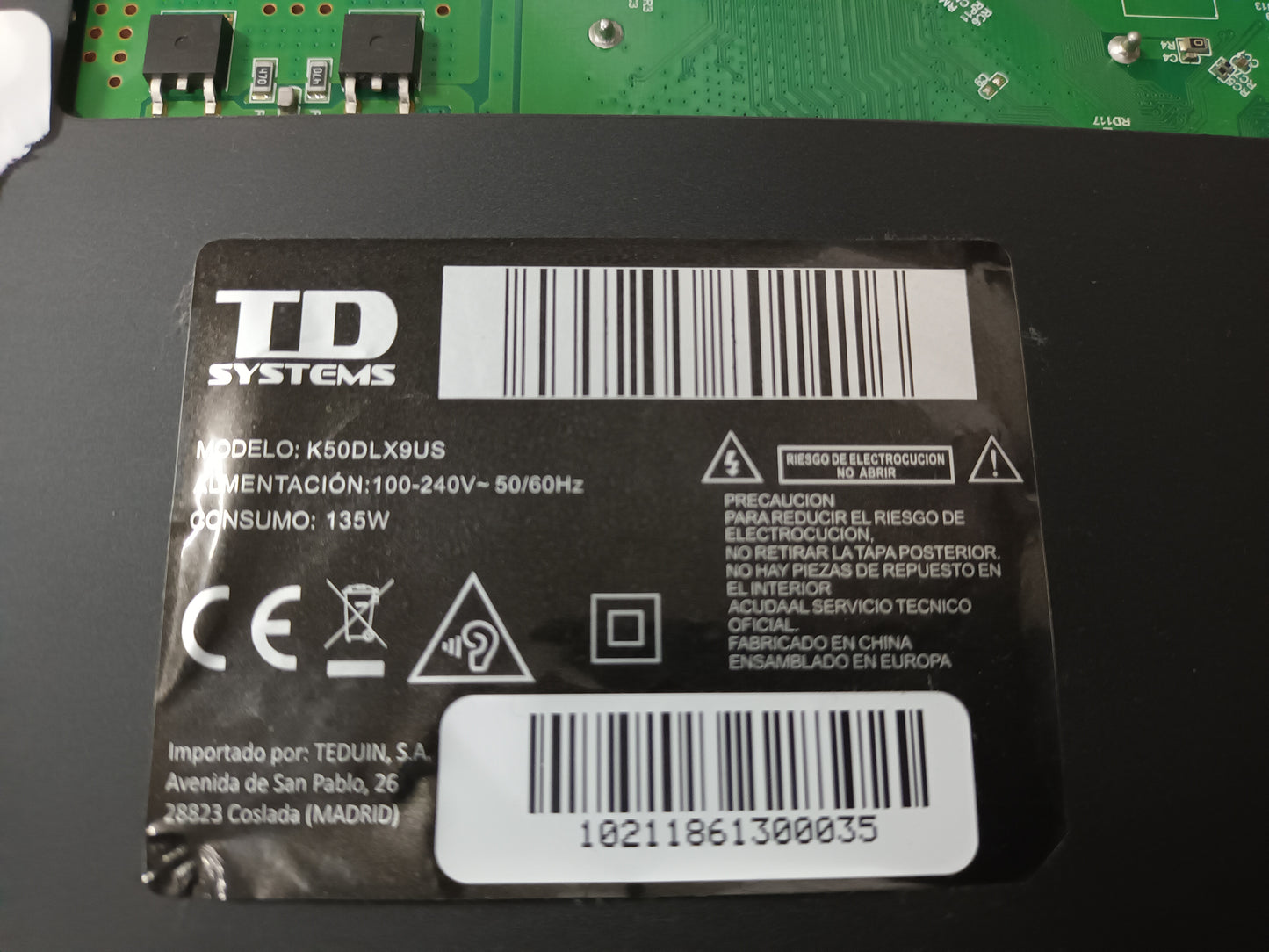 TD SYSTEMS K50DLX9US, COMPONENTES, (ref-68)