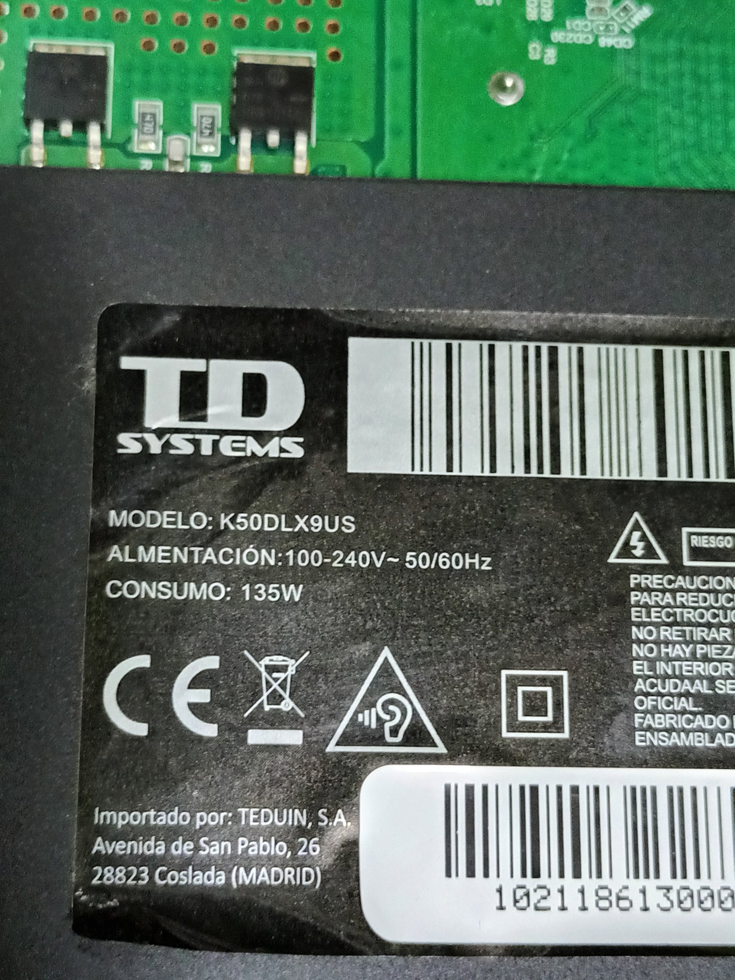 PIES TV TD SYSTEMS K50DLX9US, (ref. 24